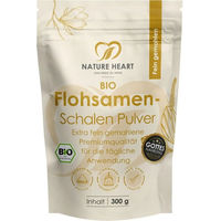 Produktbild von Nature Heart Flohsamenschalen Bio Pulver ohne Zusatzstoffe 1000 g