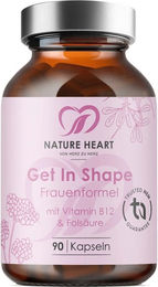 Nature Heart Get In Shape Frauenformel B-Komplex mit Vitamin B12 und Folsäure Kapseln 90 Stück – Bild 1 von 1