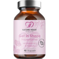 Produktbild von Nature Heart Get In Shape Frauenformel B-Komplex mit Vitamin B12 und Folsäure Kapseln 90 Stück