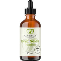 Produktbild von Nature Heart Ionic Selen Tropfen vegan glutenfrei laktosefrei ohne Zusatzstoffe für Erwachsene