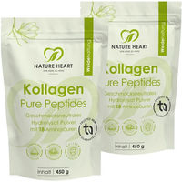 Produktbild von Nature Heart Kollagen Pure Peptides Rind Pulver ohne Zusatzstoffe 900 g
