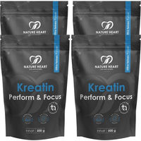 Produktbild von Nature Heart Kreatin Monohydrat Pulver vegan ohne Zusatzstoffe