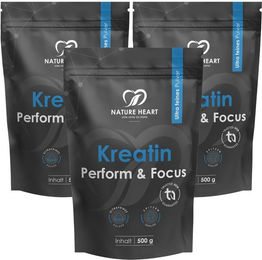 Nature Heart Kreatin Monohydrat Pulver vegan und ohne Zusatzstoffe – Bild 1 von 1