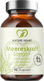 Nature Heart Meereskraft Sango+ Algenkalk Kapseln vegan ohne Zusatzstoffe – Bild 1 von 1