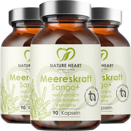Nature Heart Meereskraft Sango+ Algenkalk Kapseln vegan ohne Zusatzstoffe – Bild 1 von 1