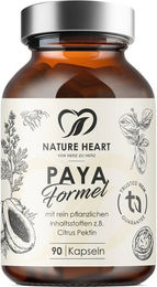 Nature Heart Paya Formel mit Papain Kräuter-Komplex Kapseln vegan laktosefrei glutenfrei und ohne Zusatzstoffe – Bild 1 von 1