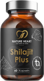 Nature Heart Shilajit Kapseln vegan laktosefrei ohne Zusatzstoffe für Erwachsene 60 Stück – Bild 1 von 1