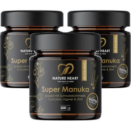 Nature Heart Super Manuka Honig MGO 514+ mit Schwarzkümmelöl ohne Zusatzstoffe – Bild 1 von 6