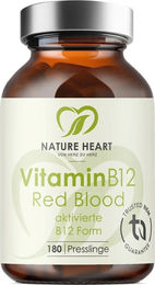 Nature Heart Vitamin B12 Tabletten für Erwachsene 180 Stück – Bild 1 von 1