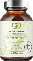 Nature Heart Vitamin C Acerola+ Kapseln vegan für Erwachsene – Bild 1 von 1