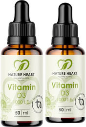 Nature Heart Vitamin D3 Tropfen 1.000 I.E. für Erwachsene laktosefrei und glutenfrei ohne Zusatzstoffe – Bild 1 von 1