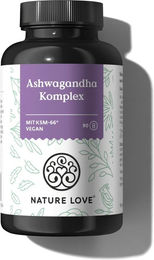 Nature Love Ashwagandha Komplex Kapseln Bio ohne Zusatzstoffe – Bild 1 von 1