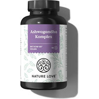 Produktbild von Nature Love Ashwagandha Komplex Kapseln Bio ohne Zusatzstoffe