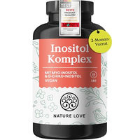 Produktbild von Nature Love B-Komplex Kapseln mit Inositol für Frauen vegan glutenfrei laktosefrei 180 Stück