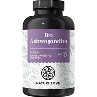 Produktbild von Nature Love Bio Ashwagandha Kapseln 240 Stück 1950 mg Tagesdosis