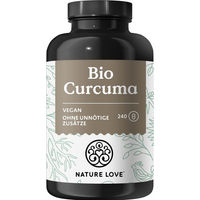Produktbild von Nature Love Bio Curcuma Kapseln mit Curcumin und Piperin 240 Stück