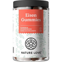 Produktbild von Nature Love Eisen Gummies vegan und zuckerfrei für Erwachsene und Kinder 120 Stück