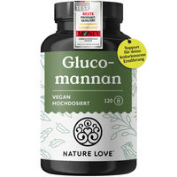 Produktbild von Nature Love Glucomannan aus der Konjak Wurzel - 120 Kapseln - vegan