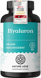 Nature Love Hyaluron Kapseln mit Zink hochdosiert vegan 90 Kapseln – Bild 1 von 5