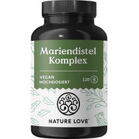 Produktbild von Nature Love Mariendistel Artischockenextrakt Löwenzahn und Desmodium 4-fach Komplex 120 Kapseln