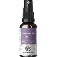 Produktbild von Nature Love Melatoninspray mit 0,5 mg Melatonin, Vitamin B1 und B6, zuckerfrei, 30 ml