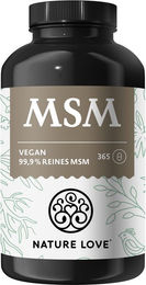 Nature Love MSM Kapseln vegan ohne Zusatzstoffe 365 Stück – Bild 1 von 4