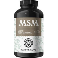 Produktbild von Nature Love MSM Kapseln vegan ohne Zusatzstoffe 365 Stück