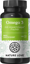Nature Love Omega 3 AlaskOmega MSC-zertifiziert 120 Kapseln – Bild 1 von 4