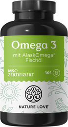 Nature Love Omega 3 AlaskOmega MSC-zertifiziert 365 Kapseln – Bild 1 von 4