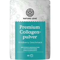 Produktbild von Nature Love Premium Collagen Pulver aus Rind Typ I und Typ III zuckerfrei 500 g