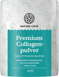 Nature Love Premium Kollagen Pulver mit Typ I und III Peptiden aus Rind 500g geschmacksneutral – Bild 1 von 3
