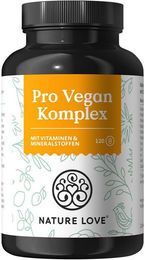 Nature Love Pro Vegan Komplex mit Vitaminen und Mineralstoffen, 120 Kapseln, vegan und laborgeprüft – Bild 1 von 6