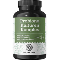 Produktbild von Nature Love Probiona Komplex Vegan Kapseln mit 20 Mrd. KBE Lactobacillus und Bifidobakterien 180 Kapseln