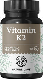 Nature Love Vitamin K2 MK-7 Tabletten vegan 365 Stück – Bild 1 von 3