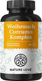 Nature Love Weihrauch Kurkuma Kapseln mit Boswellia und Myrrhe 90 Stück – Bild 1 von 3