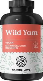 Nature Love Wild Yam Kapseln vegan mit 880 mg Extrakt und 176 mg Diosgenin 180 Stück – Bild 1 von 2
