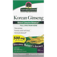 Produktbild von Nature's Answer Korean Ginseng 500 mg Kapseln 50 Stück
