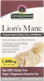 Nature's Answer Lion's Mane 1500 mg Kapseln vegan 90 Stück – Bild 1 von 1
