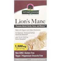 Produktbild von Nature's Answer Lion's Mane 1500 mg Kapseln vegan 90 Stück