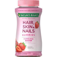 Produktbild von Nature's Bounty Haar Haut und Nägel Gummis Erdbeere glutenfrei und laktosefrei 120 Stück