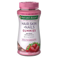 Produktbild von Nature's Bounty Haare Haut und Nägel Gummies Erdbeere für Erwachsene 80 Stück