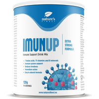 Produktbild von Nature's Finest IMUNUP Pulver mit 7 Aminosäuren, 11 Vitaminen und 8 Mineralstoffen zuckerfrei und ohne Zusatzstoffe für Sportler