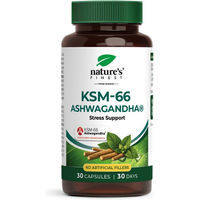 Produktbild von nature’s Finest KSM-66 Ashwagandha Kapseln, 300 mg Extrakt mit 5 % Withanoliden, vegan und ohne Zusatzstoffe, 60 Kapseln