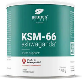 nature’s Finest KSM-66 Ashwagandha mit Withanoliden, Ginseng, Kamillenextrakt, Vitamin B6 und B12 Pulver – Bild 1 von 3