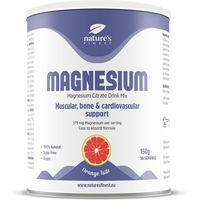 Produktbild von Nature's Finest Magnesium Citrat Pulver 375 mg vegan ohne Zusatzstoffe für Sportler