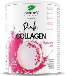 Nature's Finest Pink Latte Kollagen mit Hyaluronsäure und Ashwagandha Pulver zuckerfrei und laktosefrei – Bild 1 von 1