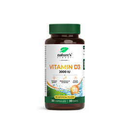 Nature's Finest Vitamin D3 2000 I.E. Kapseln vegan 30 Stück – Bild 1 von 2