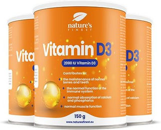 Nature's Finest Vitamin D3 Pulver 2000 IE zuckerfrei und ohne Zusatzstoffe – Bild 1 von 1