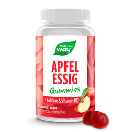 Nature's Way Apfelessig Gummies mit Folsäure und Vitamin B12 vegan und glutenfrei – Bild 1 von 4