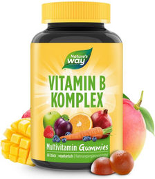 Nature's Way B-Komplex Multivitamin Gummis für Sportler vegetarisch glutenfrei und laktosefrei 60 Stück – Bild 1 von 2